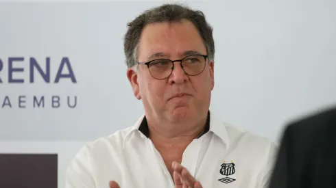 Marcelo Teixeira fez reunião no Santos.
