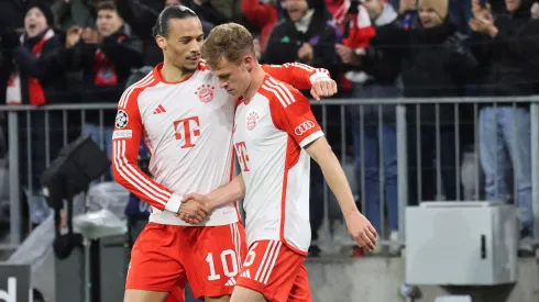 Joshua Kimmich e Leroy Sané em partida pelo Bayern de Munique. Foto: Mladen Lackovic
