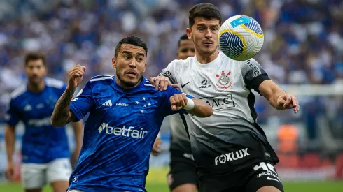 William jogador do Cruzeiro durante partida contra o Corinthians no Mineirão pelo Campeonato Brasileiro A 2024. Foto: Fernando Moreno/AGIF
