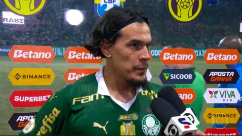 Gustavo Gómez acabou com Wilton Pereira Sampaio por erros no Palmeiras e pegou pesado – Foto: TV Globo
