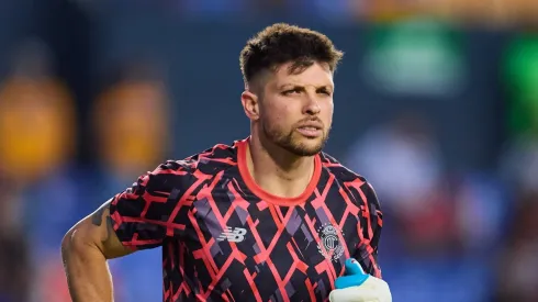 Tiago Volpi durante partida contra o América de Jardine. 
