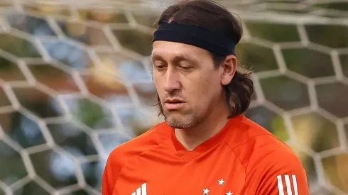 Cássio em jogo do Cruzeiro – Foto: Joisel Amaral/AGIF