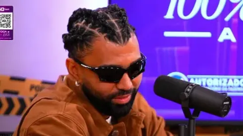 Gabigol concedendo entrevista em podcast. Foto: Reprodução/Podpah