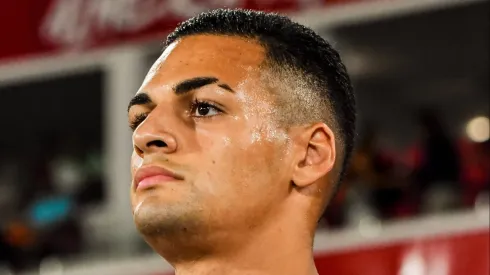 Kaiky durante partida do Almería ainda em 2023.