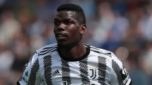 BERGAMO, ITALY – MAY 07: Paul Pogba of Juventus looks on during the Serie A match between Atalanta BC and Juventus at Gewiss Stadium on May 07, 2023 in Bergamo, Italy. (Photo by Emilio Andreoli/Getty Images)
