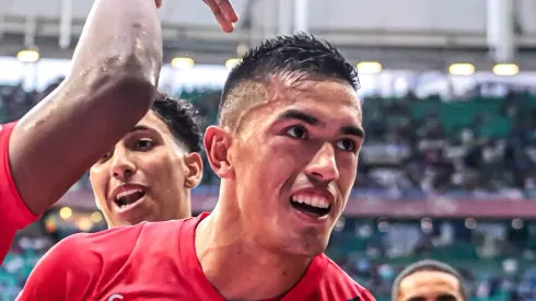 Cuello durante jogo do Athletico no Brasileirão.
