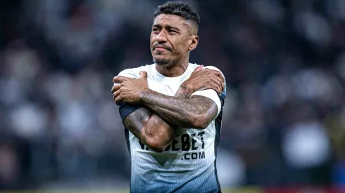 SP - SAO PAULO - 28/05/2024 - COPA SUL-AMERICANA 2024, CORINTHIANS X RACING-URU - Paulinho jogador do Corinthians durante partida contra o Racing-URU no estadio Arena Corinthians pelo campeonato Copa Sul-Americana 2024. Foto: Leonardo Lima/AGIF