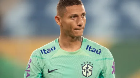 MT – CUIABA – 10/10/2023 – SELECAO BRASILEIRA, TREINO – Richarlison jogador da Selecao Brasileira durante treino no estadio Arena Pantanal. Foto: Gil Gomes/AGIF
