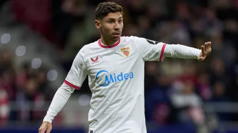 ESP: Atletico de Madrid v Sevilla FC. La Liga EA Sports. Date 16 Gonzalo Montiel of Sevilla FC during the La Liga EA Sports match between Atletico de Madrid and Sevilla FC played at Riyadh Air Metropolitano Stadium on December 8, 2024 in Madrid, Spain. kpng Copyright: xCesarxCebollax/xPRESSINPHOTOx PS_241208_001937