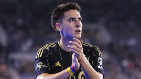 Atuesta durante partida entre Los Angeles FC e FC Dallas, pela MLS, em 2024. Foto: Ariana Ruiz
