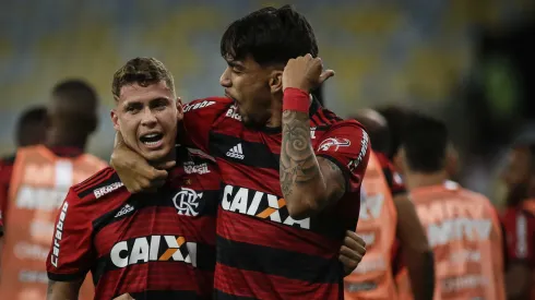 Matheus Savio e  Lucas Paqueta ex-jogadores do Flamengo. Foto: Luciano Belford/AGIF
