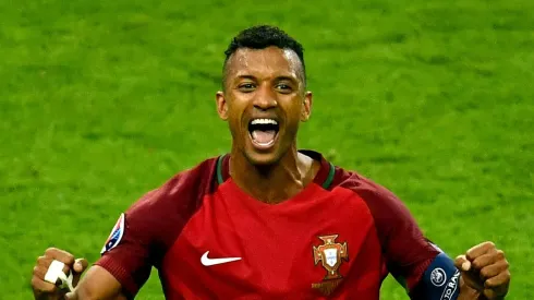 Foto: Dan Mullan/Getty Images – Nani pela seleção de Portugal
