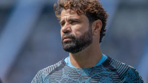 Diego Costa jogador do Gremio durante partida contra o Corinthians no estadio Arena do Gremio pelo campeonato Brasileiro A 2024. Foto: Liamara Polli/AGIF
