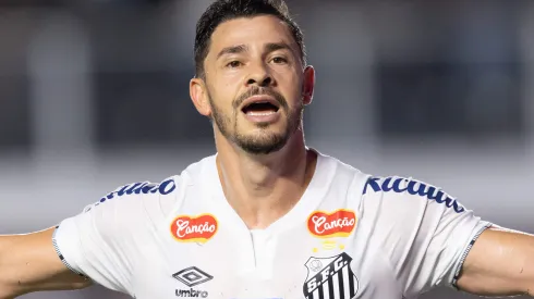 SP – SANTOS – 28/09/2024 – BRASILEIRO B 2024, SANTOS X OPERARIO – Giuliano jogador do Santos comemora seu gol durante partida contra o Operario no estadio Vila Belmiro pelo campeonato Brasileiro B 2024. Foto: Beno Kuster Nunes/AGIF
