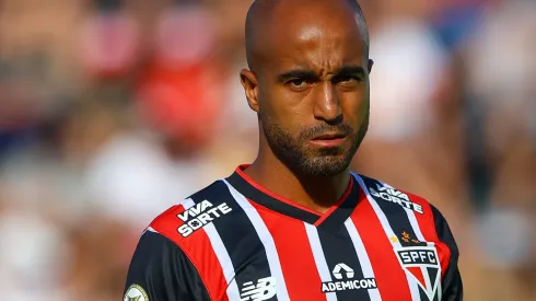 Lucas Moura em Red Bull Bragantino x São Paulo pelo Brasileirão 2024 Foto: Joisel Amaral/AGIF