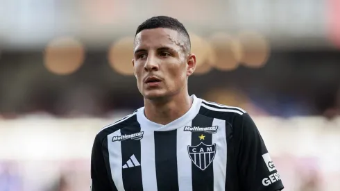 Arana durante partida da pré-temporada do Galo, neste sábado (18). 
