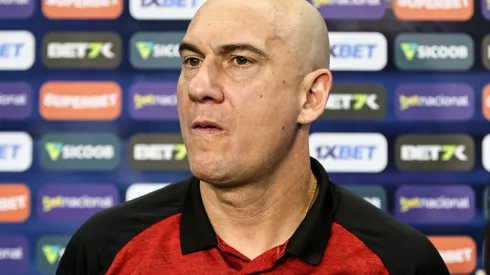 Márcio Zanardi em entrevista após jogo entre Amazonas e São Paulo, na Arena da Amazônia, pela Série B 2024.