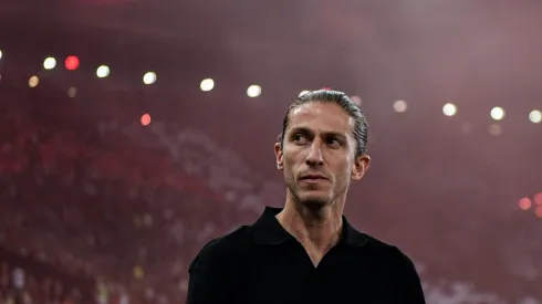 RJ – RIO DE JANEIRO – 02/10/2024 – COPA DO BRASIL 2024, FLAMENGO X CORINTHIANS – Filipe Luis tecnico do Flamengo durante partida contra o Corinthians no estadio Maracana pelo campeonato Copa Do Brasil 2024. Foto: Thiago Ribeiro/AGIF
