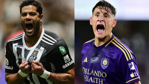 Confira todas as informações sobre Orlando City x Atlético-MG pelo FC Series 2025. Fotos: Hulk (AGIF); Rodrigo Schlegel (Getty Images).