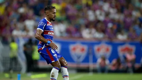 CE - FORTALEZA - 25/04/2024 - COPA SUL-AMERICANA 2024, FORTALEZA X BOCA JUNIORS - (ARQUIVO) Bruno Pacheco jogador do Fortaleza durante partida contra o Boca Juniors pela Copa Sul-Americana 2024 no estadio Arena Castelao em Fortaleza (CE), nesta quinta-feira (25). Foto: Marlon Costa/AGIF