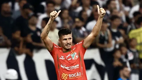 Daniel Amorim na partida contra o Timão.
