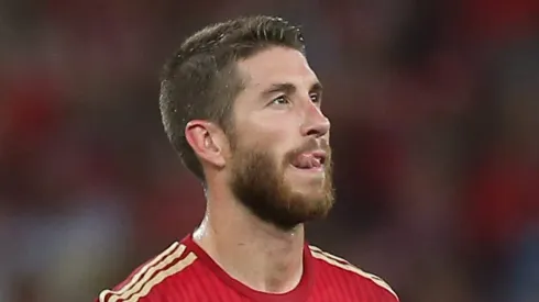 RIO DE JANEIRO – RJ – 18/06/2014 – COPA 2014, ESPANHA X CHILE – ATENCAO EDITORES! FOTOS EMBARGADAS PARA VEêCULOS DE FORA DO BRASIL – Sergio Ramos da Espanha ao final da partida contra o Chile no estadio Maracana pela Copa do Mundo 2014.