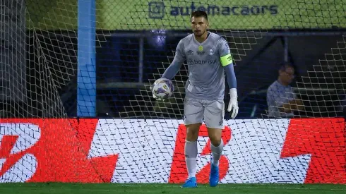 Gabriel Grando assumiu a titularidade na meta do Grêmio. Foto: Lucas Uebel/Grêmio FBPA