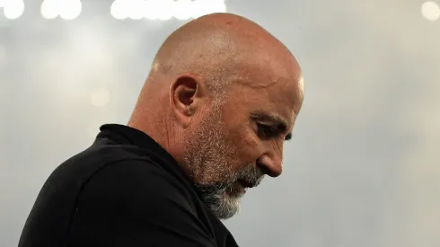 RJ – RIO DE JANEIRO – 02/09/2023 – BRASILEIRO A 2023, BOTAFOGO X FLAMENGO – Jorge Sampaoli tecnico do Flamengo durante partida contra o Botafogo no estadio Engenhao pelo campeonato Brasileiro A 2023.