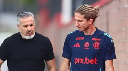 José Boto e Flipe Luís –
Foto: Gilvan de Souza / CRF