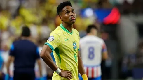 Wendell durante partida entre Paraguai e Brasil, pela Copa América 2024. Foto: Kevork Djansezian
