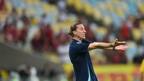 Filipe Luis tecnico do Flamengo durante partida contra o Sampaio Correa no estadio Maracana pelo campeonato Carioca 2025. Foto: Thiago Ribeiro/AGIF