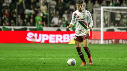 RS – CAXIAS DO SUL – 01/08/2024 – COPA DO BRASIL 2024, JUVENTUDE X FLUMINENSE – Felipe Andrade jogador do Fluminense durante partida contra o Juventude no estadio Alfredo Jaconi pelo campeonato Copa Do Brasil 2024. Foto: Thiago Vasconcelos Dos Santos/AGIF