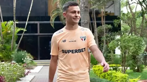 Santiago Longo teve poucas oportunidades com Luis Zubeldía no São Paulo. Foto: Divulgação / São Paulo