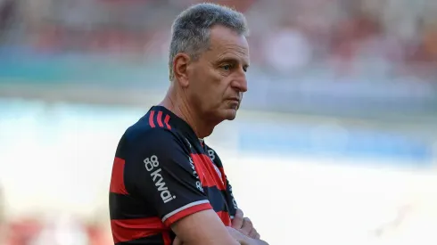 Rodolfo Landim, ex-presidente do Flamengo, antes da partida contra o Madureira no Maracanã pelo Campeonato Carioca 2024. Foto: Thiago Ribeiro / AGIF
