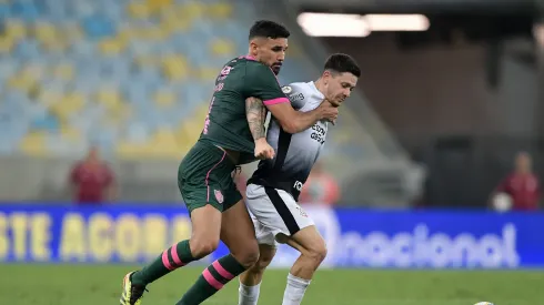 Ignácio jogador do Fluminense durante partida contra o Corinthians no estádio Maracanã pelo campeonato Brasileiro A 2024. Foto: Thiago Ribeiro/AGIF