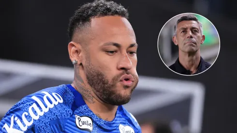 Confira a previsão e escalação de Pedro Caixinha com Neymar para Santos x Água Santa. FotoxFoto: AGIF.