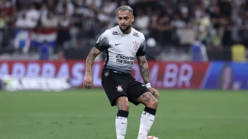 Maycon jogador do Corinthians durante partida contra o Sao Bernardo no estadio Arena Corinthians pelo campeonato Paulista 2025. Foto: Marcello Zambrana/AGIF