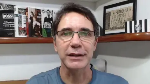 Vagner Frederico, jornalista e setorista do Santos.
Foto: Reprodução/YouTube
