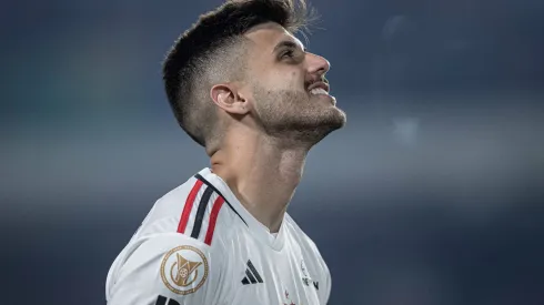 Lucas Beraldo, ex-jogador do São Paulo, durante partida contra o Goias no estadio Serrinha pelo campeonato Brasileiro A 2023. Foto: Heber Gomes/AGIF