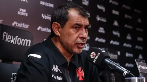 Treinador do Vasco, Fábio Carille, em entrevista coletiva no Gigante da Colina – Foto: Dikran Sahagian/CRVG