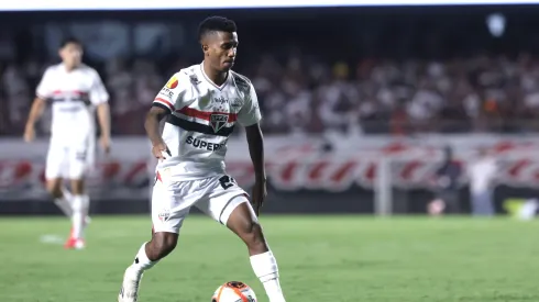 Marcos Antônio jogador do São Paulo durante partida contra o Novorizontino no estádio Morumbi pelo campeonato Paulista 2025. Foto: Marcello Zambrana/AGIF