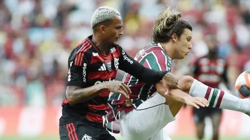 Wesley marca Cannobio em partida entre Flamengo e Fluminense pelo Cariocão. Foto: A.PAES / Alamy Stock Photo