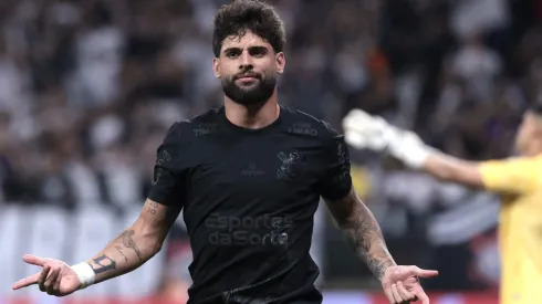 SP – SAO PAULO – 09/03/2025 – PAULISTA 2025, CORINTHIANS X SANTOS – Yuri Alberto jogador do Corinthians comemora seu gol durante partida contra o Santos no estadio Arena Corinthians pelo campeonato Paulista 2025. Foto: Marcello Zambrana/AGIF