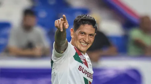 German Cano jogador do Fluminense comemora seu gol durante partida contra o Aguia de Maraba no estadio Mangueirao pelo campeonato Copa Do Brasil 2025. Foto: Fernando Torres/AGIF
