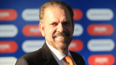 RIO DE JANEIRO, BRAZIL – JANUARY 24: Reinaldo Carneiro Bastos president of Sao Paulo Football Federation smiles as he arrives for the the Copa America 2019 Official Draw at Cidade das Artes on January 24, 2019 in Rio de Janeiro, Brazil. (Photo by Bruna Prado / Getty Images)