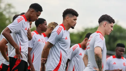 Jogadores do Internacional participaram de treinamento nesta terça-feira (11). Foto: Ricardo Duarte/Internacional.