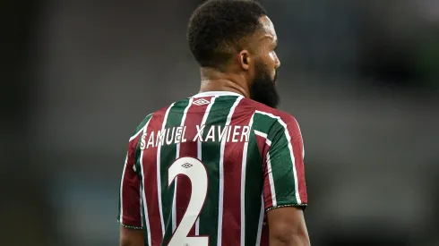SAmuel Xavier jogador do Fluminense durante partida contra o Boavista no estádio Maracanã pelo campeonato Carioca 2025. Foto: Thiago Ribeiro/AGIF
