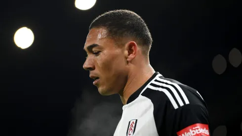 LONDON, ENGLAND – DECEMBER 06: Carlos Vinícius of Fulham during the Premier League match between Fulham FC and Nottingham Forest at Craven Cottage on December 06, 2023 in London, England. (Photo by Alex Davidson/Getty Images)