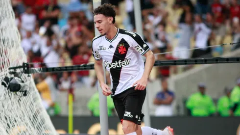 Nuno Moreira marcou seu primeiro gol pelo Vasco no clássico contra o Flamengo. Foto: Matheus Lima/Vasco