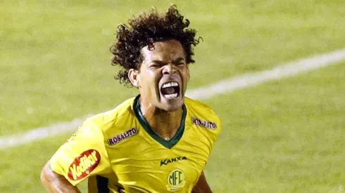 SP – Ribeirao Preto – 03/02/2020 – Paulista 2020, Botafogo x Mirassol -Camilo jogador do Mirassol comemora seu gol durante partida contra o Botafogo-SP no estadio Santa Cruz pelo campeonato Paulista 2020.